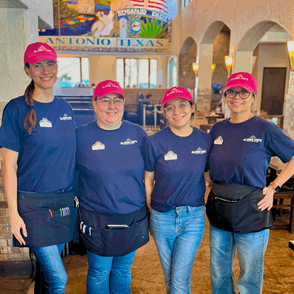 Alamo Cafe team members at work