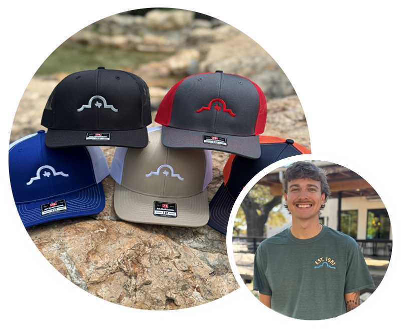 Alamo Cafe hats and tees