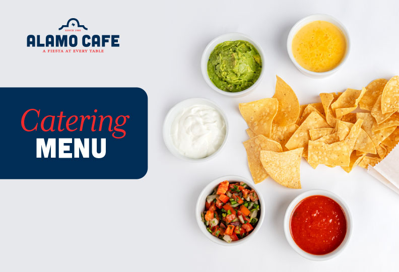 The Alamo Cafe catering menu cover