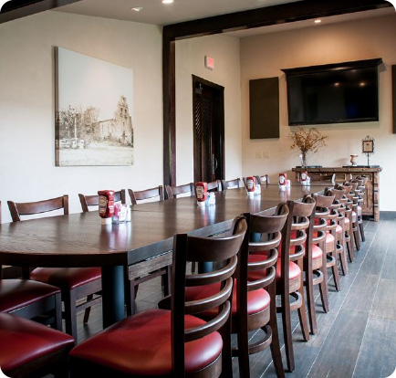 Private dining room at Alamo Cafe